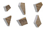 Плитка тротуарная Оригами 4Фсм.8 Искусственный камень Доломит