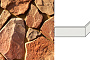 Облицовочный камень White Hills Рутланд угловой элемент цвет 603-45
