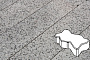 Плитка тротуарная Готика, Granite FINO, Зигзаг/Волна, Цветок Урала, 225*112,5*60 мм