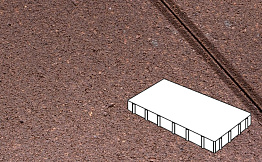 Плитка тротуарная Готика Profi, Плита без фаски, оранжевый, частичный прокрас, с/ц, 600*200*100 мм
