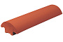 Клинкерный заборный элемент King Klinker 01 Ruby red, 79*250*42 мм