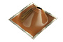 Кровельная проходка Borge ультраугол №2 под диаметр 125-280, коричневый