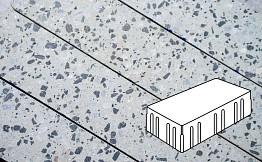 Плитка тротуарная Готика, City Granite FINO, Скада без фаски, Грис Парга, 225*150*100 мм