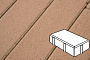 Плитка тротуарная Готика Profi, Брусчатка, оранжевый, частичный прокрас, б/ц, 200*100*60 мм