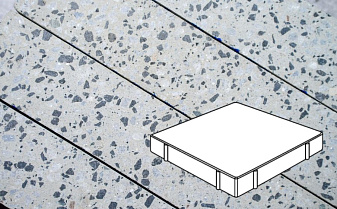 Плитка тротуарная Готика, City Granite FINO, Квадрат, Грис Парга, 500*500*100 мм