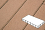 Плитка тротуарная Готика Profi, Плита, оранжевый, частичный прокрас, б/ц, 600*300*80 мм