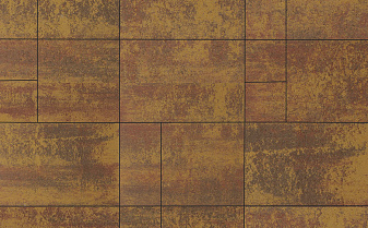 Плитка тротуарная Грандо Б.9.Ф.6см Листопад гладкий Осень
