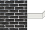 Декоративный кирпич White Hills Лондон брик угловой элемент Design цвет 304-85