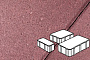 Плитка тротуарная Готика Profi, Новый Город, красный, частичный прокрас, с/ц, толщина 80 мм, комплект 3 шт
