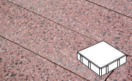 Плитка тротуарная Готика, Granite FINO, Квадрат без фаски, Ладожский, 150*150*100 мм