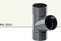 Тройник 67 градусов KROP PVC для системы D 130/90 мм, RAL 9010