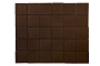 Плитка тротуарная BRAER Лувр коричневый, 200*200*60 мм