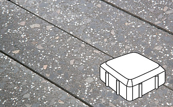 Плитка тротуарная Готика, City Granite FINO, Старая площадь, Ильменит, 160*160*60 мм