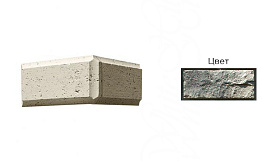 Рустовый камень угловой элемент White Hills 853-85 серый, 260*300*142*21-40 мм