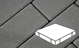 Плитка тротуарная Готика Profi, Квадрат, серый, полный прокрас, с/ц, 600*600*100 мм