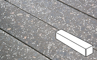 Плитка тротуарная Готика, Granite FINO, Ригель, Ильменит, 360*80*80 мм