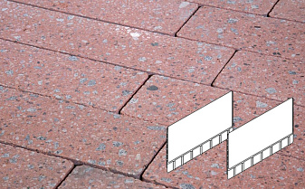 Плитка тротуарная Готика, Granite FINO, Плита AI, Травертин, 700*500*80 мм