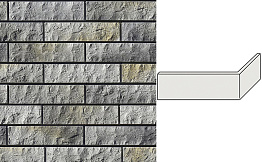 Угловой декоративный кирпич для навесных вентилируемых фасадов левый White Hills Толедо цвет F400-85