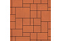 Плитка тротуарная SteinRus Инсбрук Альпен Б.7.Псм.6, гладкая, оранжевый, толщина 60 мм