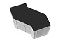 Плитка тротуарная S-Форма В.3.Ф.10 гладкий черный 172*94*100 мм