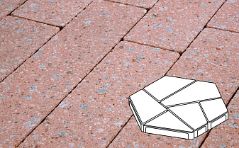 Плитка тротуарная Готика, City Granite FINERRO, Полигональ, Травертин, 893*780*80 мм