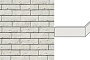 Угловой декоративный кирпич для навесных вентилируемых фасадов левый White Hills Лондон брик цвет F300-05