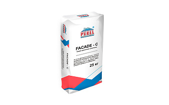 Цементная шпатлевка Perel Facade-c 0650 серая, 25 кг