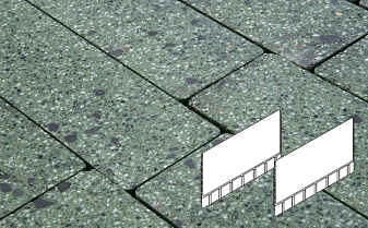 Плитка тротуарная Готика, Granite FINO, Плита AI, Порфир, 700*500*80 мм