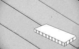Плитка тротуарная Готика Profi, Плита, светло-серый, частичный прокрас, с/ц, 800*400*80 мм