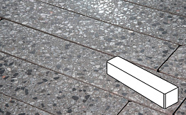 Плитка тротуарная Готика, Granite FINO, Ригель, Галенит, 360*80*80 мм