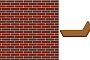 Клинкерная облицовочная угловая плитка King Klinker Free Art для НФС, 06 Note cinammon, 240*71*115*14 мм