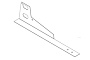 Универсальный кронштейн Borge для снегозадержателя для гибкой черепицы оцинкованный RAL 8017, 570*149 мм