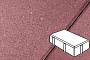 Плитка тротуарная Готика Profi, Брусчатка, красный, частичный прокрас, с/ц, 200*100*60 мм