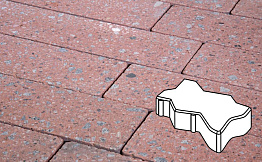Плитка тротуарная Готика, City Granite FINO, Зигзаг/Волна, Травертин, 225*112,5*60 мм