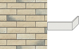Угловой декоративный кирпич для навесных вентилируемых фасадов правый White Hills Норвич брик цвет F370-15
