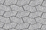 Плитка тротуарная S-Форма В.3.Ф.10 Стоунмикс бело-чёрный 172*94*100 мм