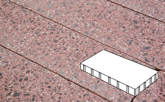 Плитка тротуарная Готика, Granite FINO, Плита, Ладожский, 400*200*80 мм
