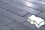 Плитка тротуарная Готика, Granite FINO, Зигзаг/Волна, Амфиболит, 225*112,5*60 мм