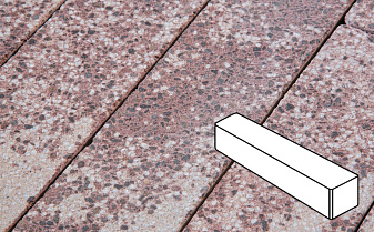 Плитка тротуарная Готика, Granite FINERRO, Ригель, Сансет, 360*80*100 мм