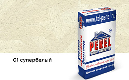 Цветная кладочная смесь Perel VL 0201 супер-белый, 50 кг