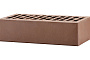 Кирпич облицовочный ЛСР темно-коричневый гладкий, утолщенные стенки, 250*120*65 мм