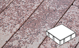 Плитка тротуарная Готика, City Granite FINERRO, Квадрат, Сансет, 150*150*80 мм