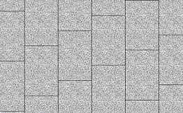 Плитка тротуарная Прямоугольник (Ла-Линия) Б.14.П.8 Стоунмикс белый с черным, 750*500*80 мм