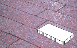 Плитка тротуарная Готика, City Granite FINERRO, Плита, Ладожский, 600*200*80 мм