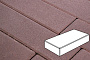 Плитка тротуарная Готика Profi, Картано, темно- коричневый, частичный прокрас, с/ц, 300*150*60 мм