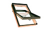 Мансардное окно FAKRO FTP-V P2 Profi триплекс с легкоочищающимся покрытием, 550*780 мм