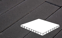 Плитка тротуарная Готика Profi, Плита, черный, частичный прокрас, с/ц, 1000*1000*100 мм