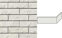 Угловой декоративный кирпич для навесных вентилируемых фасадов левый White Hills Лондон брик цвет F340-05