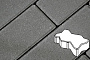 Плитка тротуарная Готика Profi, Зигзаг/Волна/Уни, серый, полный прокрас, с/ц, 225*112,5*100 мм