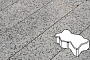 Плитка тротуарная Готика, City Granite FINO, Зигзаг/Волна, Цветок Урала, 225*112,5*60 мм